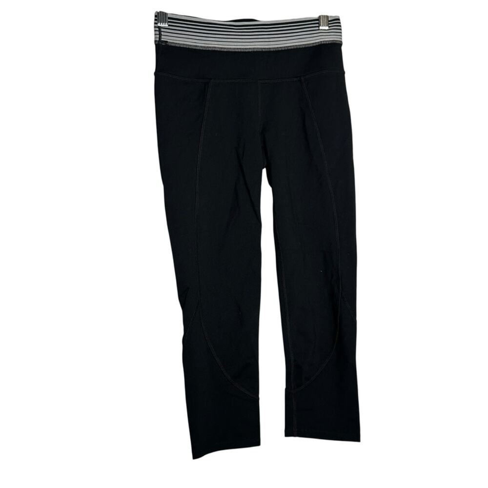 NWT Athleta Black Yogini Capri‎ UPF 50+ Workout Pants Size XS